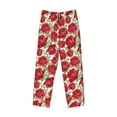 thumbnail image 4 of Goofa Rose Flowers Printed Soft Pajama Pants for Men, Wide Leg Comfy Casual Lounge Yoga Pants-Large, 4 of 9