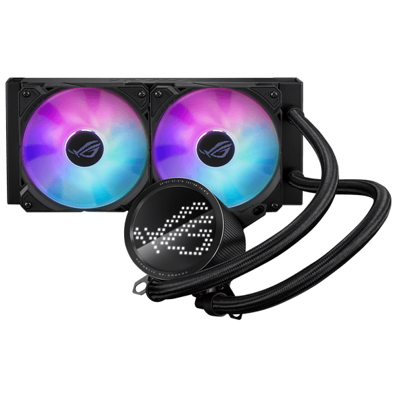 ASUS ROG RYUO III 240 ARGB AIO Liquid CPU Cooler 240mm Radiator, Asetek 8th gen pump solution, Anime Matrix LED Display and ROG AF 12S ARGB fan,Intel LGA 1851/1700/1200 & AMD AM5/AM4 Compatible
