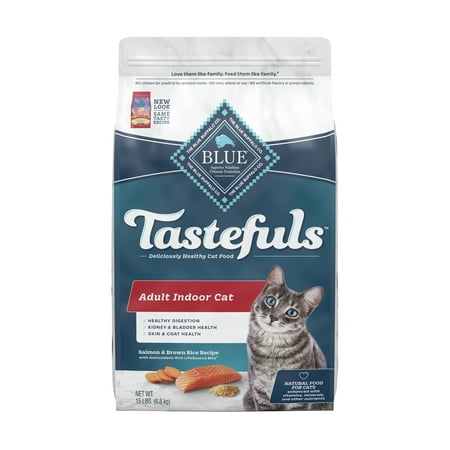 Tastefuls Indoor Natural Adult Dry Cat Food, Salmon 15lb bag