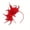 Red, variant on FDEEOM Fascinators Hats with Feather for Women 2026 Derby Hats Small Tea Party Hat Kentucky Fascinator Flower Headwear with Headband Veil Headband Hair Clip for Wedding Cocktail Multicolor