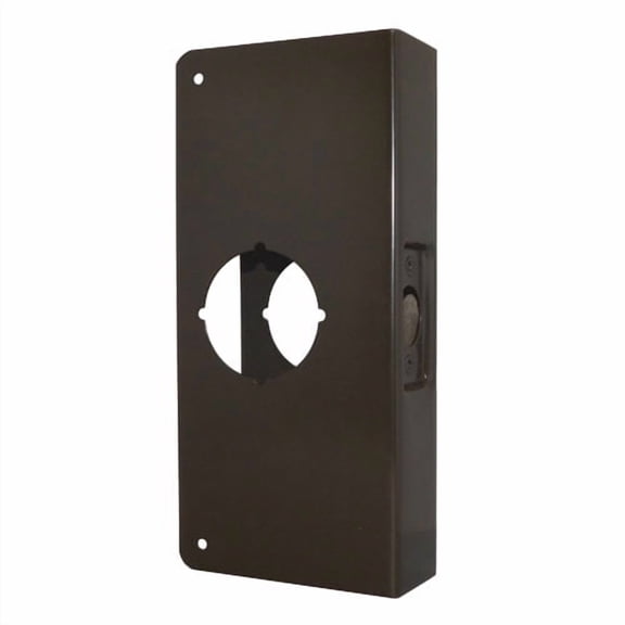 Don-Jo CW310B Classic Wrap Around for Cylindrical Door Locks with 2.75 in. Backset & 1.38 in. Door - Oil Rubbed Bronze Finish