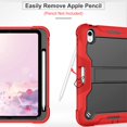 thumbnail image 3 of Étui Compatible avec Ipad 10e Génération 2022, Étui Rigide + Tpu Souple Quatre Coins Antichoc avec Support, 3 of 5