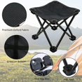 thumbnail image 3 of Mini taburete plegable portátil, silla plegable para exteriores para camping, pesca, viajes, senderismo, jardín, playa, silla de plegado rápido de tela Oxford con bolsa de transporte, 3 of 5