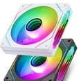thumbnail image 2 of 3x Hydraulic Bearings Power Case Heat Sink Computer Rgb Fan Cooler Fan Fan For Cooling Performance Surging Black frontal lobe, 2 of 9