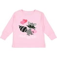 thumbnail image 3 of Inktastic Stealin' Your Heart Cute Raccoon Boys or Girls Long Sleeve Toddler T-Shirt, 3 of 5