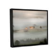 thumbnail image 4 of Stupell Industries Lone Misty Cottage Rural Fields Thick Fog Photograph Jet Black Floating Framed Canvas Print Wall Art, Design by James Dobson, 4 of 5