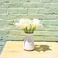 thumbnail image 5 of Morttic 20pcs Artificial Calla Lily Silk Flowers 13.4" for Home Kitchen Wedding Table Decoration (Cream), 5 of 18