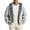 Blue, variant on UVEASISHA Mens Plaid Zip Up Hoodie Oversized Casual Athletic Jackets Full Zip Lightweight Hooded Jacket Loose Fit Long Sleeve Outerwear Coat for Weekend Outing Red XL