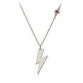 thumbnail image 1 of Lightning Bolt Charm Necklace with Gemstone, 1 of 6