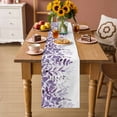 thumbnail image 2 of Purple Leaves Table Runner 60 Inches, Summer Botanical Bed Runner Dresser Scarves Tabletop for Indoor Outdoor Parties/Ceremony/Banquet, 13" x 60", 2 of 8