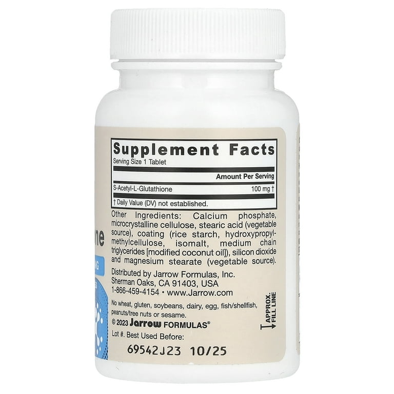 s-acetyl glutathione 100mg S-Acetyl L-Glutathione Capsules - 100mg, 60 Count Taiwan main image 0
