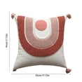 thumbnail image 3 of Fiudx Funda de Almohada Bordada, Diseño de Fibra de Lino Suave, Cierre de Cremallera Invisible, Lavable a Máquina, Decoración de Sofá para El Hogar, Uso Diario o Decoración Navideña, Estilo Multicolo, 3 of 6