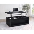 thumbnail image 2 of Knapp Lift Top Cocktail Coffee Table with Dual Drawers Black, 2 of 12