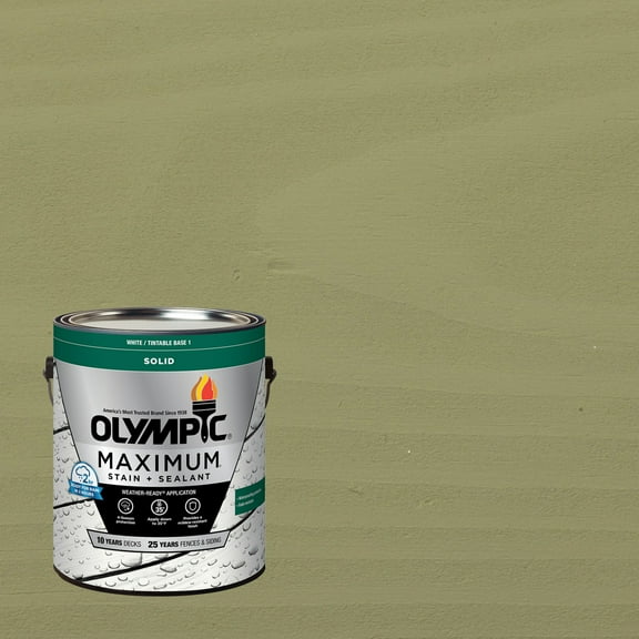 Olympic Maximum 1 GallonSC-1043 Gray Jade Solid Color Exterior Stain and Sealer in One