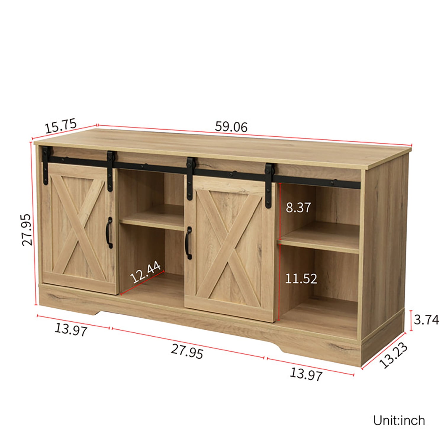 Kepooman Mid-Century TV Stand for Bedroom, Modern TV Stands for 62 Inch TV for Living Room, 62" Entertainment Center for TVs for Home, Oak-C Kepooman Mid-Century TV Stand for Bedroom, Modern TV Stands for 62 Inch TV for Living Room, 62" Entertainment Center for TVs for Home, Oak-C