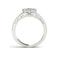 thumbnail image 3 of 1 Carat T.W. Diamond Split Shank Single Halo 10kt White Gold Engagement Ring, 3 of 5