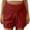 Red, variant on Costeam Womens Maternity Linen Blend Shorts Dual Side Hand Pockets Smocked High Stretch Belly Support Waist Loose Fit Breathable Casual Summer Short Bottoms