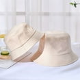 thumbnail image 3 of CoCopeaunts Summer Bucket Hat for Women Spring Summer Outdoor Sunscreen Bucket Caps Simple Solid Color Men Fisherman Hat, 3 of 8
