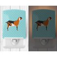 thumbnail image 2 of Anglo-nubian Nubian Goat Blue Check Ceramic Night Light, 2 of 2