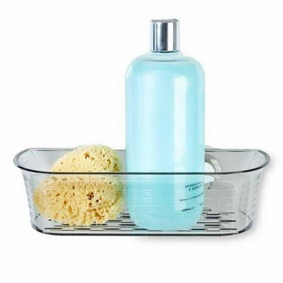 Better Living Clear Gray Plastic Shower Basket
