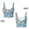 thumbnail image 6 of Goofa Cute Dog Printed Sports Bras for Women, High Impact Running Bra Workout Crop Tank Tops Longline Sports Bra Push up-Large, 6 of 9