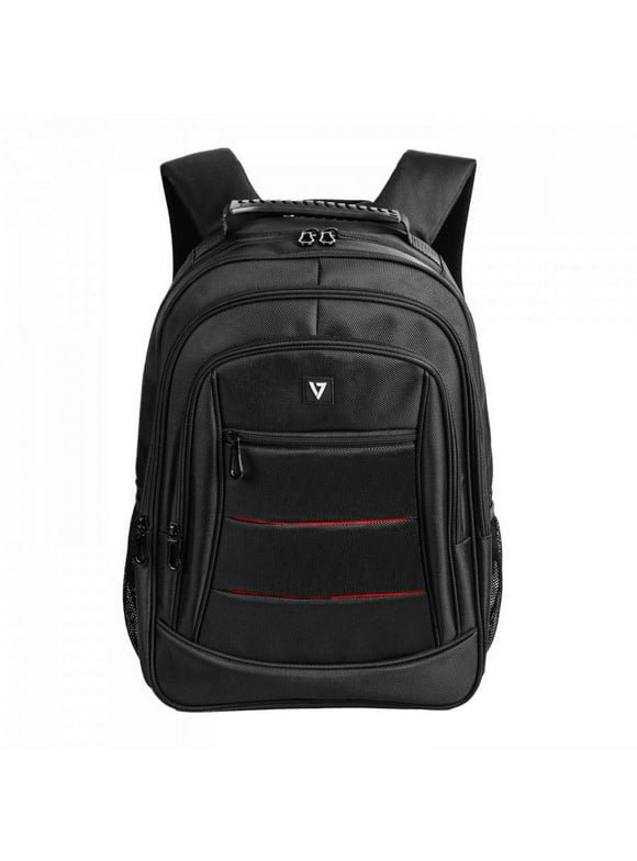 V7 Professional Business Backpack, Black, Black