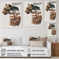 thumbnail image 4 of Designart Double Exposure Of A Tiger With African Landscape III Canvas Wall Art, 4 of 5