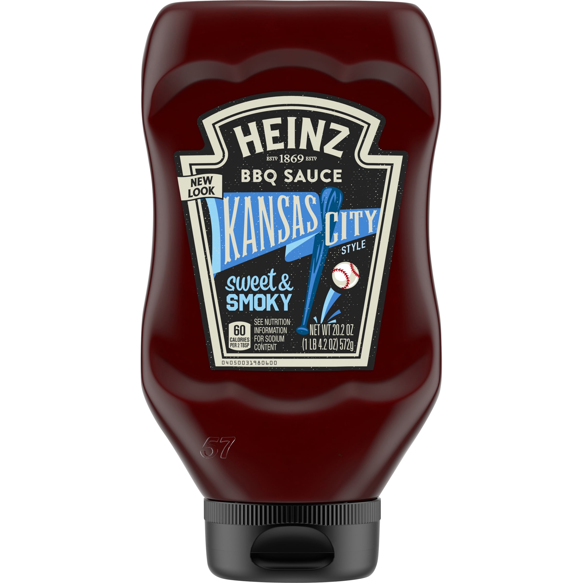 Heinz Kansas City Style Sweet &amp; Smoky BBQ Sauce, 20.2 oz Bottle ...