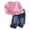 a41-Red, variant on yboeqw Toddler Girl Clothes Girls Fall Outfits Kids Clothing Long Sleeves Ruffle Hems Top Pant 2Pcs Set,Size 12-18 Months