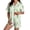 Light Green, variant on Womens Christmas Cute Pajamas Set Short Sleeve Xmas Print Tops Shorts Set Button Down Fashion Loungewear Set Pjs Gifts for Wife