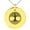 Gold, variant on Stainless Steel Yggdrasil Great Tree of Life Viking Norse Engraved Small Medallion Circle Charm Pendant Necklace