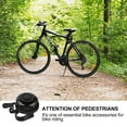 thumbnail image 5 of 2 Pcs Ride Bike Ring Bicycle Bell Riding Accessories Child 5.5X5.5CM Black, 5 of 10
