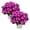Shades of Purple, variant on Live Flowering New Guinea Impatiens - Shades of Purple (3 Plants Per Pack) - Beautiful Flowering Shade Flowers - 12" Tall by 5" Wide in 1 Qt Pot