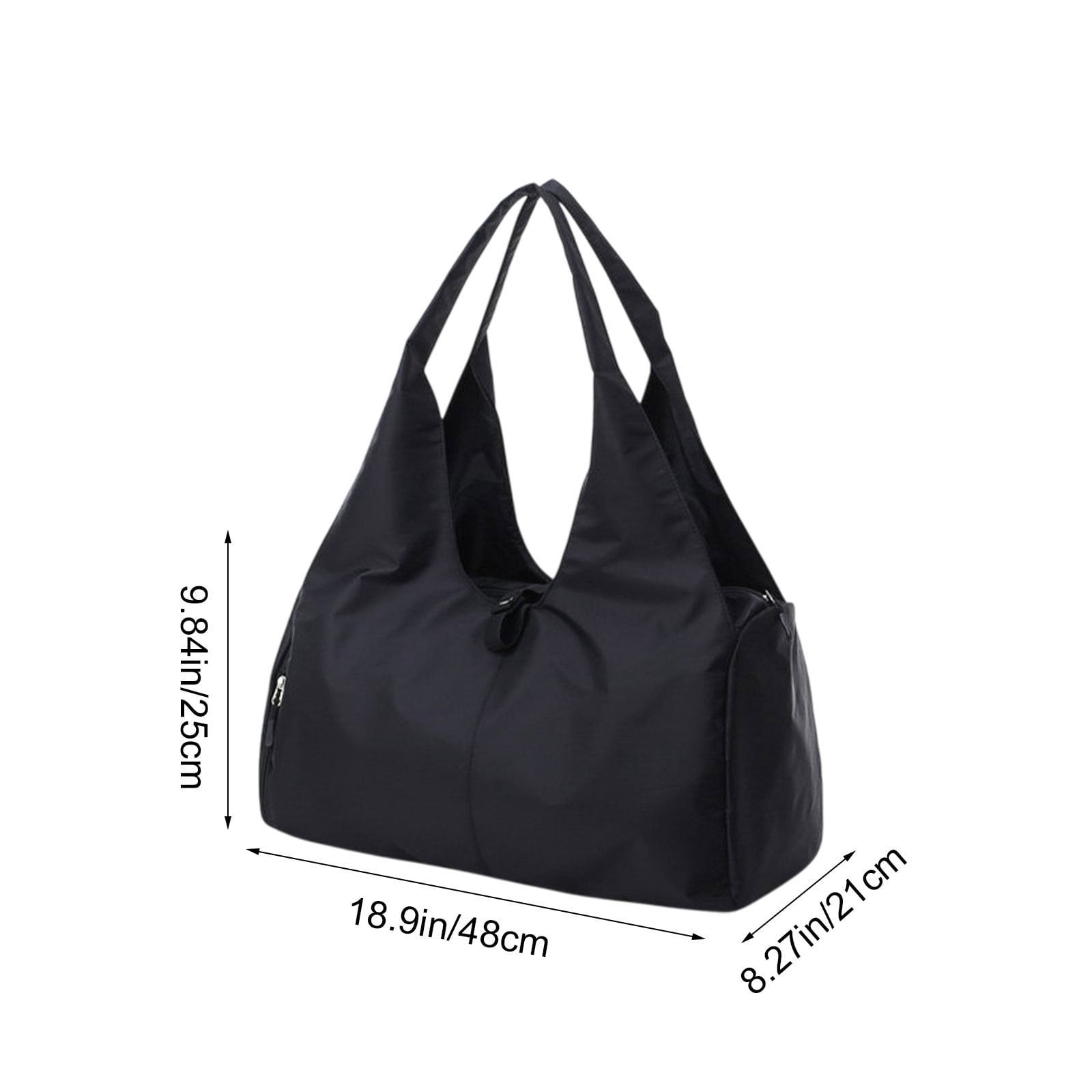 Dry Wet Separation Gym Bag, Large Capacity Waterproof Travel Duffle with Shoe Compartment, Trolley Sleeve Portable Boarding Bag, Black Pink Fitness Travel Essential