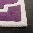 thumbnail image 3 of SAFAVIEH Chatham Hayden Geometric Wool Area Rug, Purple/Ivory, 8' x 10', 3 of 10