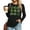 Black, variant on HAiming Womens St Patrick's Day Shirts Long Sleeve T-Shirts Crewneck Shamrock Casual Tee Shirts Tops