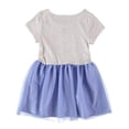 thumbnail image 2 of Disney Girls' Frozen Toddler Princess Elsa Short Sleeves Mesh Tutu Dress, White/Navy/Grey, 3T, 2 of 2