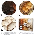 thumbnail image 3 of Designart "Brown Beige Abstract Redwood Tree composition" Modern Floater Framed Wall Decor, 3 of 7