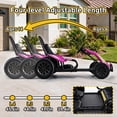 thumbnail image 5 of VIBESPARK Drift Go Kart, 24V 10AH Electric Go Kart for Kids Ages 6-14, 360° Drift Mode, Ride On Car with Backrest & Adjustable Seat, 300W Dual Motors, Max Speed 7.5mph/h, Pink, 5 of 9