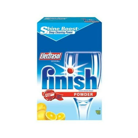 Finish Electrosol Automatic Dishwasher Detergent, Lemon Scent, Powder, 2.3 Qt...