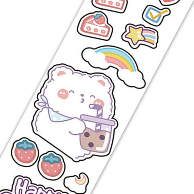 Pegatinas decorativas, pegatinas bonitas, pegatinas fáciles de diario, pegatinas para álbumes de recortes, creadas magistralmente