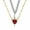 C, variant on Heart Dagger Pendant Layered Necklace for Women