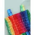 thumbnail image 5 of TSEXIEFOOFU Baby Girls Summer Suspender Dress, Vertical Rainbow Stripe Print Elastic Bust Dress, Casual Sleeveless Dress, 5 of 8