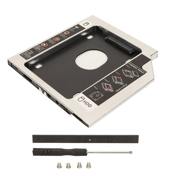2.5in Hard Drive Caddy, Fast Storage Backup SDD Caddy Easy Installation Multiple Storage For CD DVD ROM Optical Bay