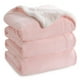 thumbnail image 1 of Manta Bedsure Sherpa de forro polar, tamaño queen, 220 g/m², rosa, 1 of 6