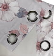 thumbnail image 4 of Ambesonne Floral Grommet Curtain, Delicate Pink Details Bloom, 50"x108", Blue Grey and Coral, 4 of 5