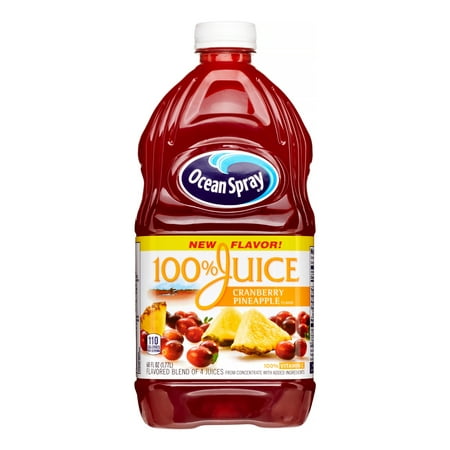 (2 Pack) Ocean Spray 100% Juice, Cran-Pineapple, 60 Fl Oz, 1
