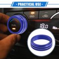 thumbnail image 2 of 2 Uds AC Climatizador Control Perilla Anillos Compatibles para Toyota, Azul, 2 of 8