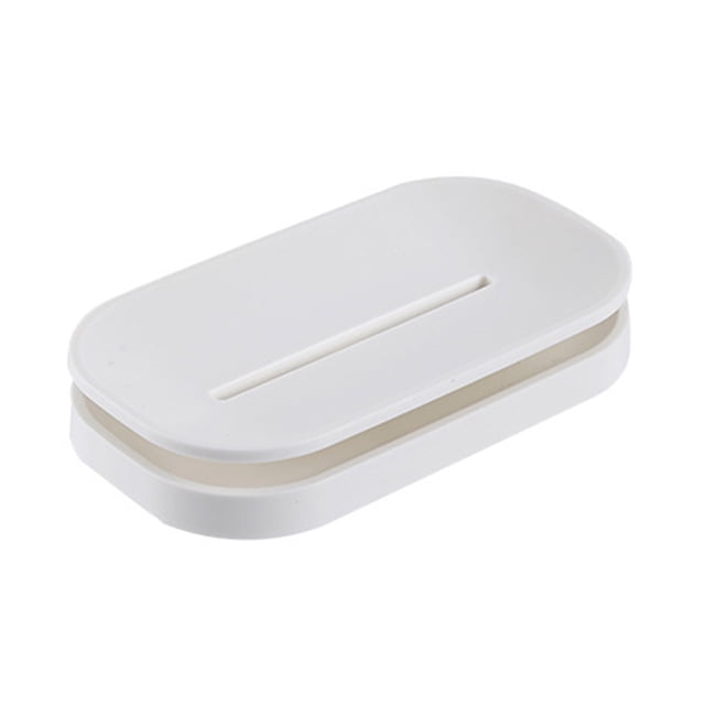 Caja nórdica para jabón con drenaje de agua de doble capa, soporte para jabón, baño, inodoro, lavandería, caja de drenaje