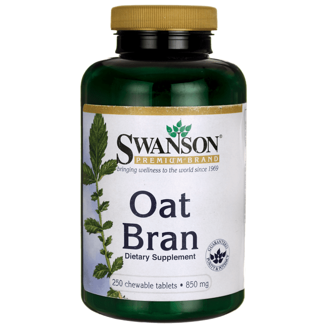 Swanson Oat Bran 850 mg 250 Chewable Tablets